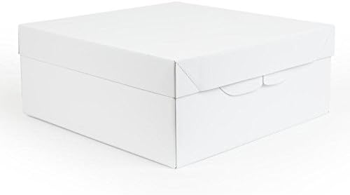 PME CBO807 Square Cake Box 13-Inch / 33 cm, White