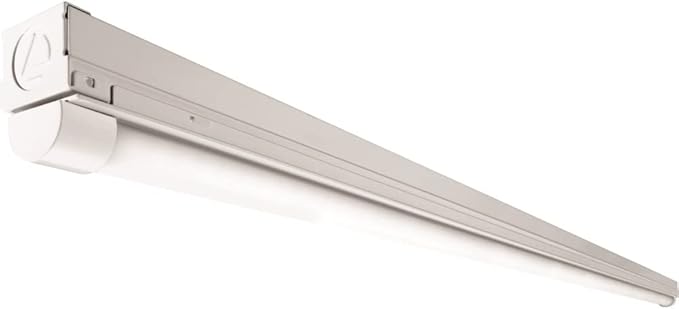 Lithonia Lighting 1 Light LED Strip Light, 4 Foot LED Ceiling Lighting Fixture, 2500 Lumens, 4000K, 80CRI, 20W, Kitchen and Garage Use (MNSL L46 1LL 120V 40K 80CRI M6)