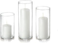 Yummi Set of 36 Slim Pillars and Cylinder Vases - White