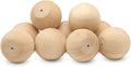 Wood Knobs, 3 Inch Round Natural Wood Drawer Pulls, Pack of 50 Unfinished Wooden Drawer Knobs, Ball Shaped Wood Cabinet Knobs, Nursery Dresser Knobs, Wood Door Knobs and Crafts