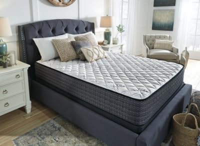 Signature Design by Ashley Full Size Limited Edition 11 inch Firm Hybrid Mattress with Lumbar Support Gel Memory Foam, Fiberglass Free, Mattress In A Box