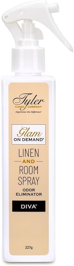 Tyler Candle Company - Spray On Demand - Diva fragrance - 227g / 8oz Pack of 1 w/Bentley stain remover Pen !