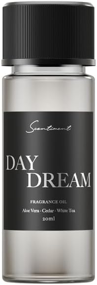 Scentiment Diffuser Oil - Day Dream | Inspired by Luxury Five Star Hotel Scents White Tea Scent | Aromatherapy Home Fragrance| Luxurious Scent with Notes of Aloe Vera, Cedar, White Tea (20ml)