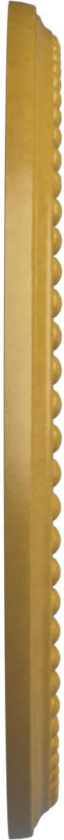 12 1/2"OD x 3 7/8"ID x 3/4"P Bradford Ceiling Medallion (Fits Canopies up to 6 5/8"), Hand-Painted Iridescent Gold