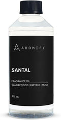 Santal Diffuser Oil, 16.9 FL Oz, 500 mL, Diffuser Fragrance Oil for Home, Bathroom & Office, Aromatherapy Blend of Natural Essential Oil, Sandalwood & Musk Scent.