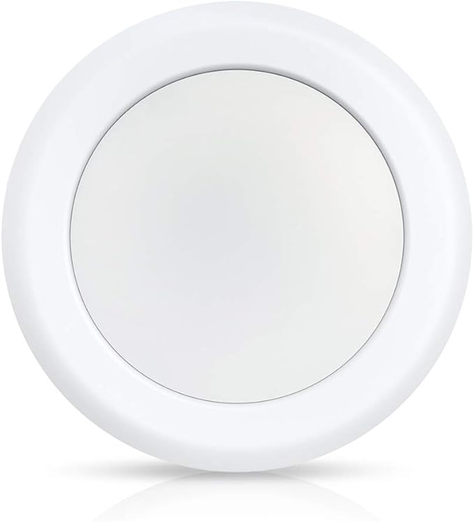 ECOELER 6 Inch Dimmable Aluminum Baffle White Trim LED Disk Light, 16.5W 5000K Daylight,1000Lm, LED Flush Mount Ceiling Fixture for Home Improved, ETL and FCC Approved