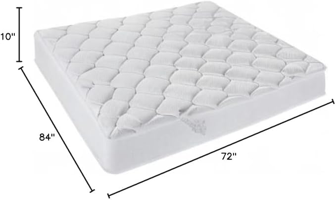 Oliver & Smith California King Mattress - 10 Inch Hybrid Cal King Mattress - Independent Coil System & High Density Premium Cold Foam with Breathable Polyester Cover - Comfort Tight Top- Medium Firm