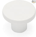 Ravinte 5 Pack Cabinet Knobs White Kitchen Cabinet Knobs Round Dresser Drawer Pulls Closet Door Pulls 1-1/5 Inch