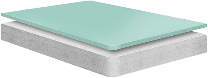 Modway Emma 6" Twin Mattress Foam Set of 2, White