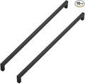 Ravinte 10 Pack Black Cabinet Pulls 18 Inch Square Kitchen Cabinet Handles Matte Black Kitchen Hardware for Drawer Pulls Drawer Handles Come with Screwdriver