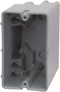 Southwire Electrical Box for Lighting Fixture, 50lb Ceiling Fan and 75lb Light Fixture Support, 22.5Cu with Depth Adjustment, 1 Gang, Gray, MSB22+