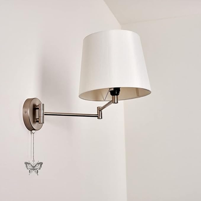 Ceiling Fan Pull Chain 12 inch Pull Chain Extension Fan Chain Extender Ceiling Fan Pulls Ornament with Ball Fan Chain Connector for Lighting Fans, 2 PACK (BUTTERFLY)