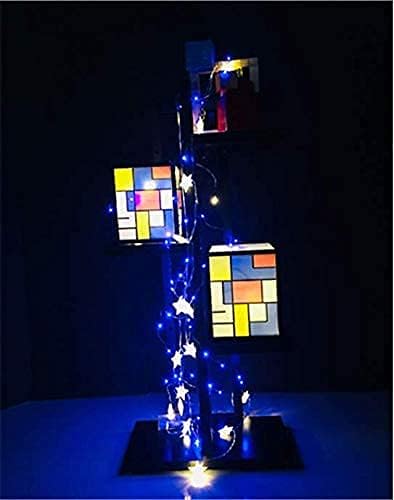String Lights, Waterproof LED String Lights,2 Pack 20ft 60 LED Festival Decorations Crafting Battery Powered Copper Wire Starry Fairy Lights (Blue)