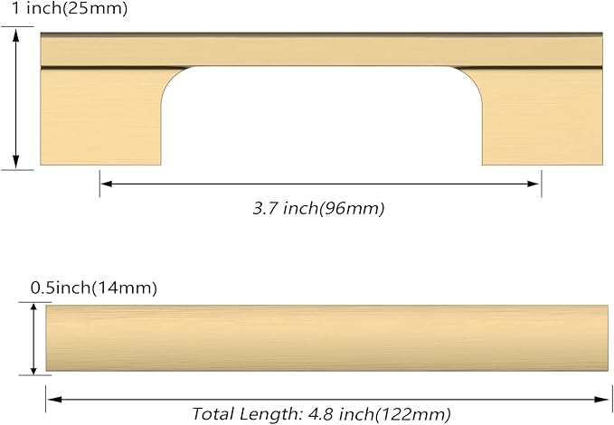 Asidrama 10 Pack 3.75 Inch(96mm) Champagne Bronze Cabinet pulls Kitchen Cabinet Handles, Cabinet Pulls Kitchen Cabinet Hardware for Cupboard Drawer Pulls