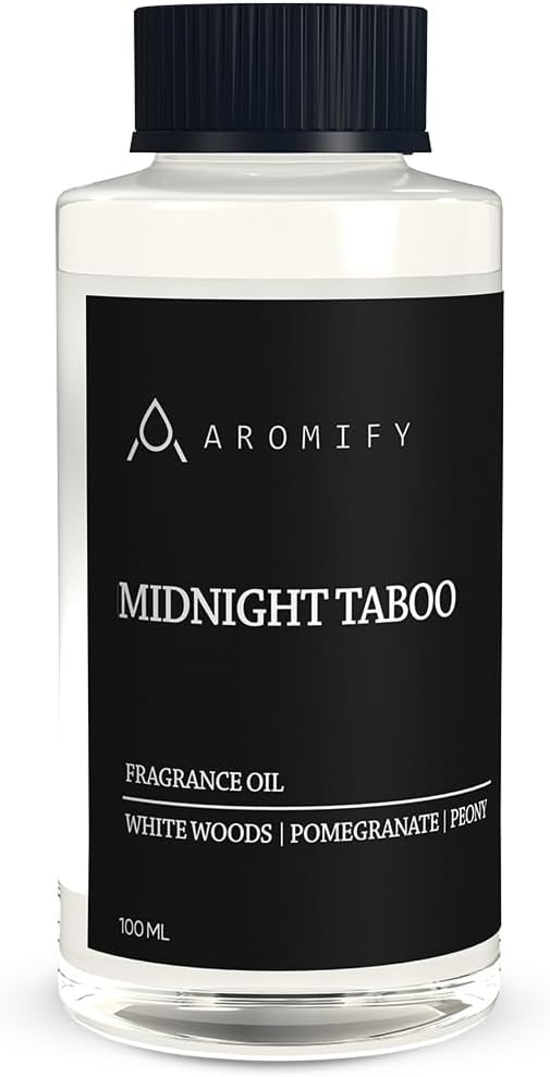 Midnight Taboo Diffuser Oil, 3.3 Fl Oz 100 mL Inspired by Luxury Hotels, Hotel Scent for Home, Office, Bathroom, Aromatherapy Blend of Essential Oil, Lemon & Pomegranate Scents