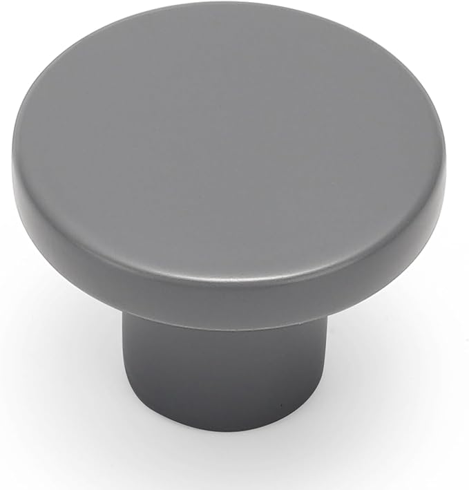 Ravinte 1 Pack Cabinet Knobs Grey Kitchen Cabinet Knobs Round Dresser Drawer Pulls Closet Door Pulls 1-1/5 Inch