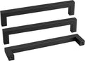 goldenwarm 60 Pack 8 Inch Black Cabinet Handles Matte Black Drawer Pulls Stainless Steel Cabinets Hardware Square Bar Modern for Kitchen Bathroom Cupboard