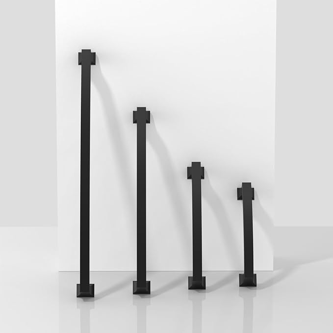 10 Pack Matte Black Cabinet Pulls 7.5 Inch(192mm) Kitchen Cabinet Handles Solid Zinc Alloy Cabinet Hardware Drawer Pulls