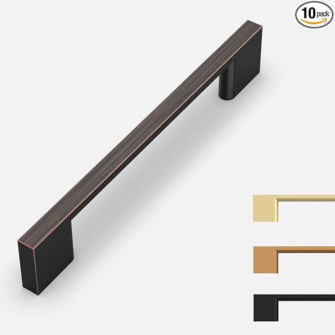 10 Pack Oil Rubbed Bronze Cabinet Pulls 5 Inch Cabinet Handles Kitchen Cabinet Hardware Kitchen Handles for Cabinets Bronze Dresser Pulls Drawer Handle