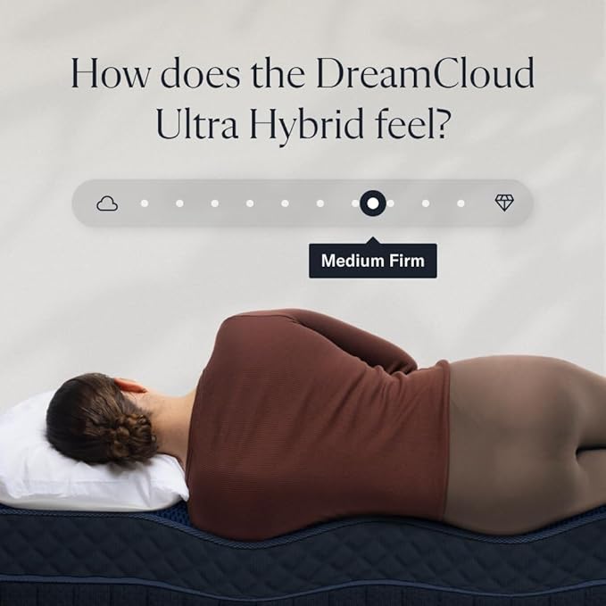 DreamCloud Ultra 15" Full Mattress - Luxury Hybrid Gel Memory Foam - 365 Night Trial - Fiberglass Free - Forever Warranty - Mattress in a Box - CertiPUR-US® Certified