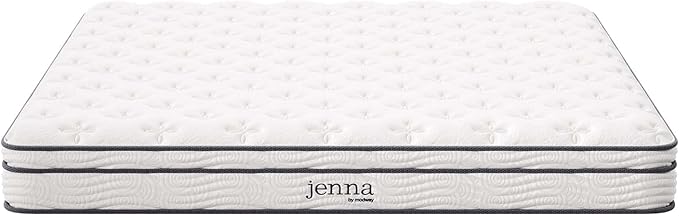 Modway Jenna 8” Innerspring and Memory Foam King Mattress With Individually Encased Coils