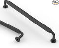 Asidrama 10 Pack 10 Inch(254mm) Matte Black Kitchen Cabinet Handles, Cabinet Pulls Kitchen Cabinet Hardware for Cupboard Drawer Pulls