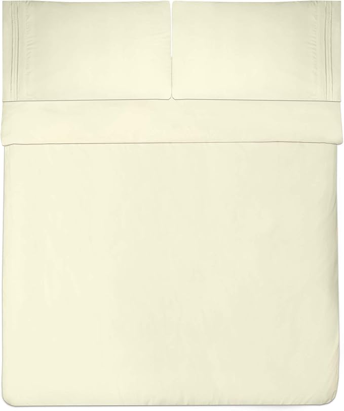 Sweet Home Collection 1800 Thread Count Sheet Set – Soft Egyptian Quality Brushed Microfiber Sheets – Luxury Bedding Set with Flat Sheet, Fitted Sheet, 2 Pillow Cases (Pack of 12)