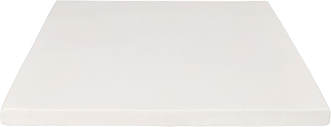 Pure Green Natural Latex Mattress Topper w/Luxury Cover - Firm - 2 Inch - Full Size (GOTS Certified Organic)