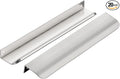 Ravinte Hardware 20 Pack Silver Cabinet Handles, 7.8 Inch (200mm) Finger Edge Pulls, 6-1/4 Inch Hole Center, Finger Pulls for Cabinets