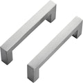 Ravinte 20 Pack Brushed Nickel Kitchen Cabinet Handles 3-3/4 Inch Cabinet Pulls Square Kitchen Hardware for Cabinet Drawer Pulls Drawer Handles Come with Screwdriver