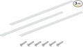 uxcell Cabinet Finger Edge Pull, 3pcs 800mm / 31.5" Aluminum Alloy Back Mount Hidden Cabinet Pulls Concealed Handle for Home Kitchen Drawer Cabinet, White