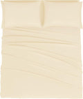 Mejoroom Queen Size Sheet Set - Hotel Luxury 1800 Bedding Sheets & Pillowcases - Deep Pocket Fitted Sheet, Soft, Breathable, Wrinkle & Fade Resistant - 4 Piece (Queen, Taupe)
