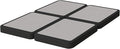 Nutan, 4-Inch Sturdy Wood Box Spring for Mattress Support - Durable and Fully Assembled, Natural Wood Foundation for California King(Fold), Gray