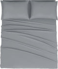 Mejoroom Full Size Sheets - 1800TC Luxury Full Sheets with 16 Inch Deep Pocket - Premium Bedding Collection - Soft, Breathable, Wrinkle, Fade & Stain Resistant - 4 Piece (Full, Gray)