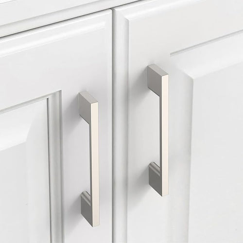 10 Pack Brushed Satin Nickel Cabinet Pulls 3.75 Inch Handles Hardware for Kitchen Cabinets Dresser Nickel Pulls