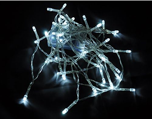 Karlling Battery Operated White 40 LED Fairy Light String Wedding Party Xmas Christmas Decorations(White,20 Pack)