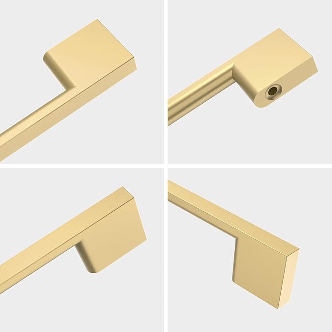 Pack Gold Cabinet Pulls 3.75 Inch Handles - Kitchen Cabinet Hardware - Drawer Pulls