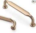 Asidrama 10 Pack 3.75 Inch(96mm) Champagne Bronze Kitchen Cabinet Handles, Cabinet Pulls Kitchen Cabinet Hardware for Cupboard Drawer Pulls