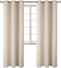 BGment Blackout Curtains - Grommet Thermal Insulated Room Darkening Bedroom and Living Room Curtains, Set of 2 Panels (38 x 84 Inch, Champagne)