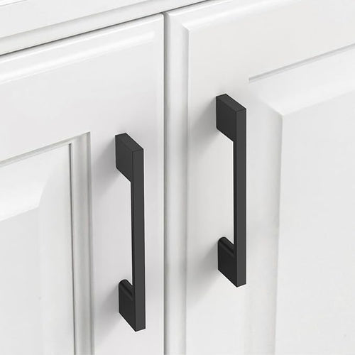10 Pack Matte Black Cabinet Pulls 3.75 Inch Handles for Cabinets, Kitchen Hardware, Dresser Pulls