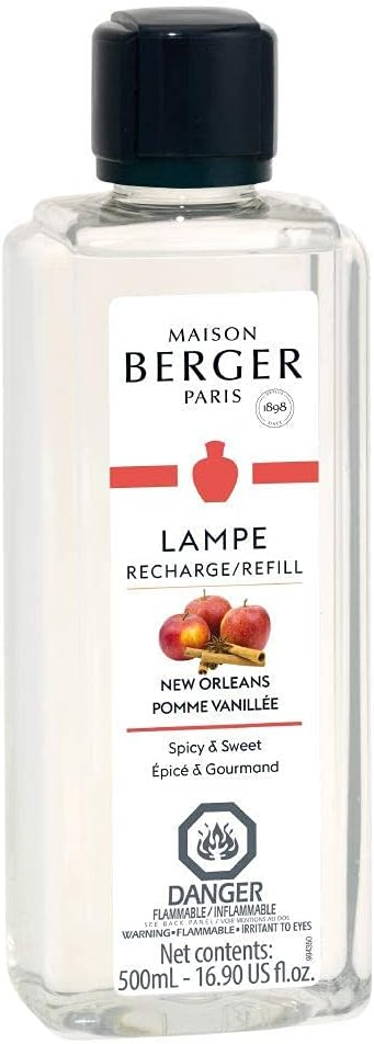 MAISON BERGER - New Orleans - Lampe Berger Fragrance Refill for Home Fragrance Oil Diffuser - 16.9 Fluid Ounces - 500 milliliters