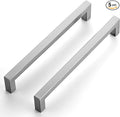 Ravinte 5 Pack 7-1/2 Inch Square Cabinet Handles - Satin Nickel Pulls, Brushed Nickel Drawer Pulls, Kitchen Hardware for Cabinets and Cupboards