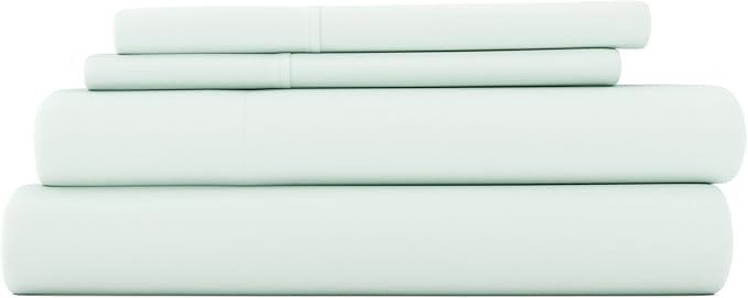 Linen Market Double-Brushed Microfiber Twin XL Sheet Set 3 Piece – Oeko-TEX Certified Ultra Soft & Wrinkle-Free - 16" Deep Pocket Sheets - Easy Care Twin XL Size - Mint