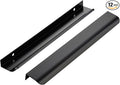 Ravinte Hardware 12 Pack Black Cabinet Handles, 11.8 Inch (300mm) Finger Edge Pulls, 8.8 Inch Hole Center, Finger Pulls for Cabinets