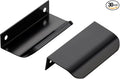 Ravinte Hardware 30 Pack Black Cabinet Handles, 3.15 Inch (80mm) Finger Edge Pulls, 2-1/2 Inch Hole Center, Finger Pulls for Cabinets