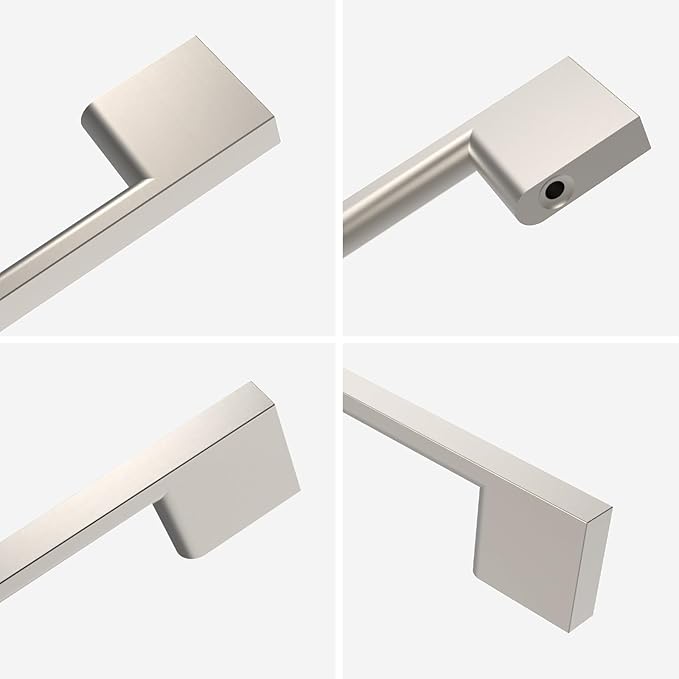 10 Pack Brushed Satin Nickel Cabinet Pulls - 7.5 Inch Cabinet Handles - Dresser & Kitchen Pulls