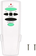Replacement Remote for Hampton Bay Ceiling Fan Remote Control,with Up Down Light Control Dimmer 3-Speed, for UC7078T CHQ7078T UC7083T CHQ7083T L3H2010FANHD Fan-HD6UDL(Remote Only)