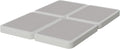 Nutan Inch Sturdy Box Spring for Mattress Support-Durable and Fully Assembled, Natural Wood Queen(Fold), White, 4" Foundation