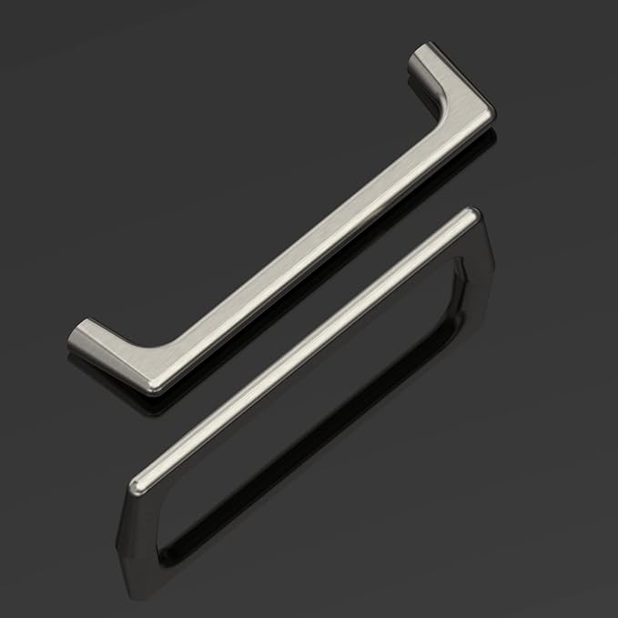 Amerdeco 30 Pack Brushed Satin Nickel Cabinet Pulls 5 Inch(128MM) Hole Centers Kitchen Cabinet Handles Hardware Kitchen Handles for Cabinets Cupboard Handles Drawer Pulls ZH0041