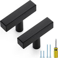 Ravinte Black Cabinet Handles 15 Pack Matte Black Square Cabinet Pulls Kitchen Hardware 2 inch Overall Length Kitchen Drawer Pulls